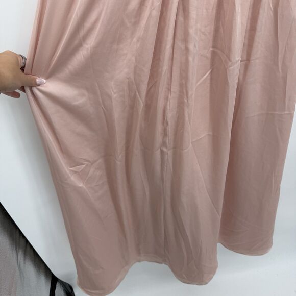 White by Vera Wang Pink One Shoulder Formal Bridesmaids Dress Size 4 Event - Picture 8 of 13